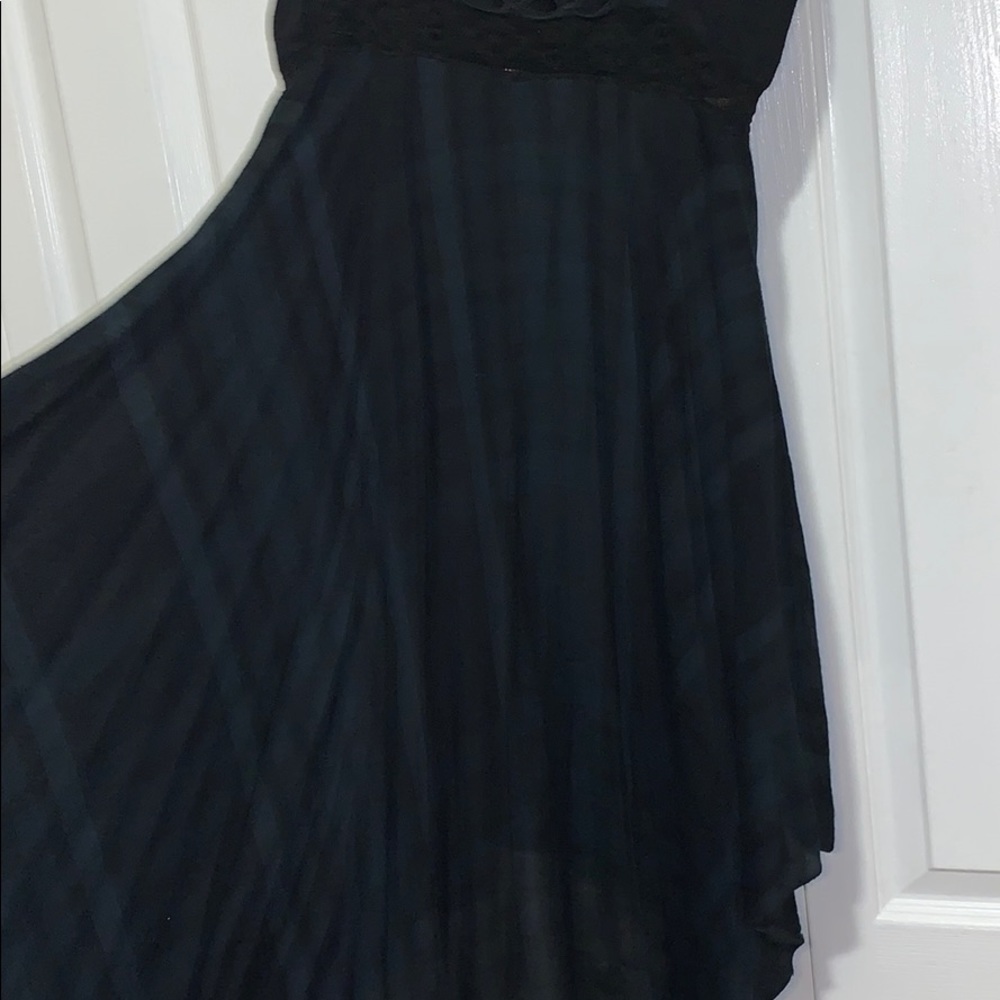 Free People Embroidered Lace Up Plaid Dress - Picture 9 of 9